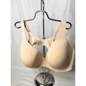Nwt Catherines PLUNGE Bra Beige Medium Coverage Underwired Wide Straps 52DD